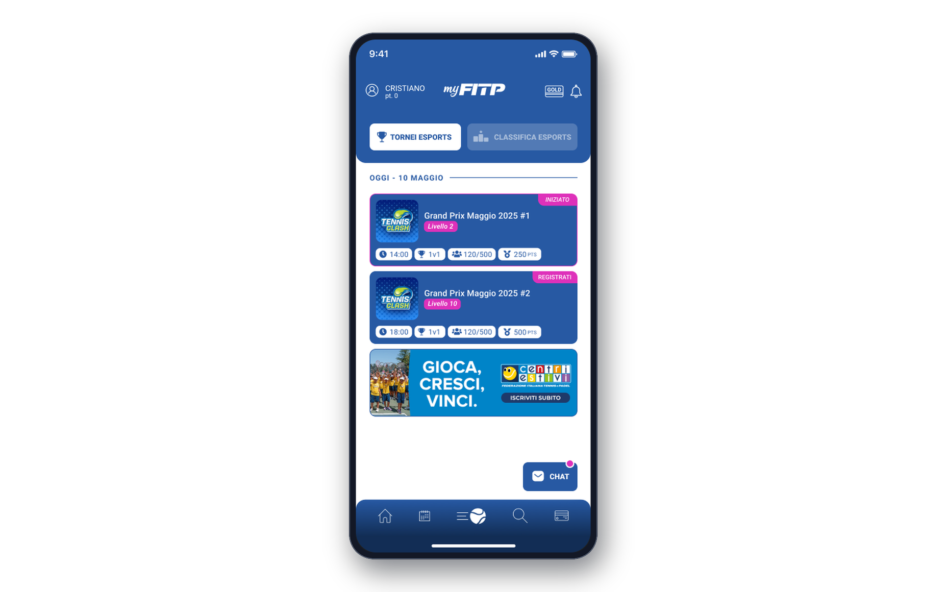 myFITP, eSports section